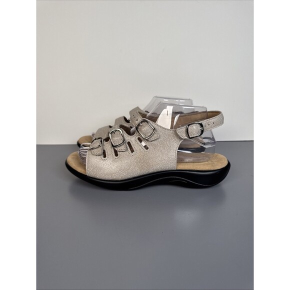 SAS Mystic‎ Tripad Comfort Tri-Strap Slingback Leather Sandals Women’s Size 8 WW - Picture 5 of 12